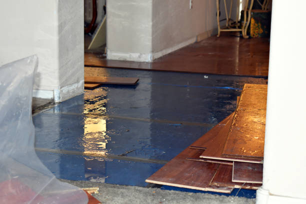 Professional Water Extraction technician working in Sharon, WI
